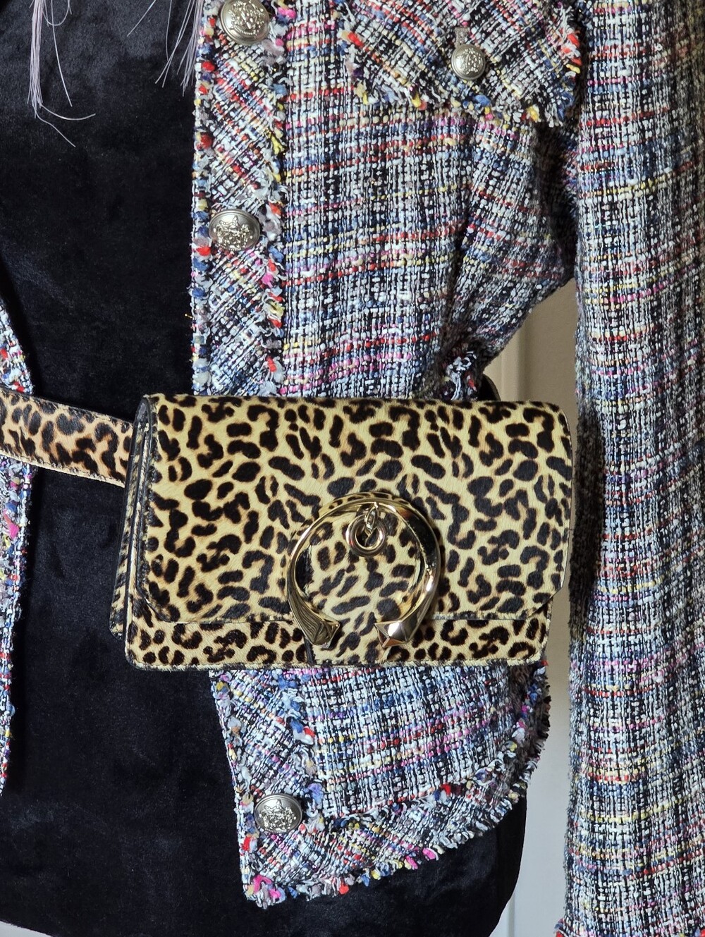 Authentic Jimmy Choo Leopard Belt Bag